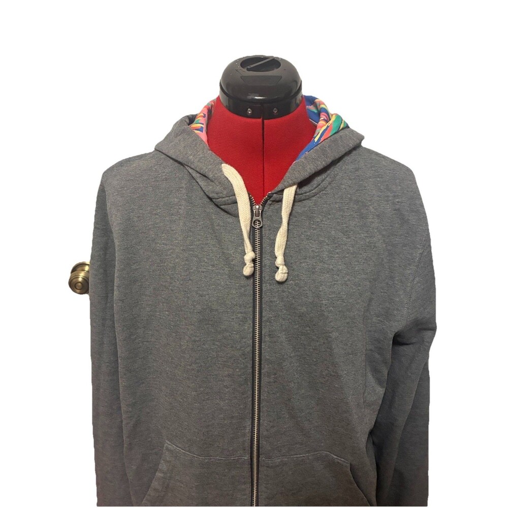 Chubbies Men’s Gray Hooded Jacket Size Large - Picture 2 of 8